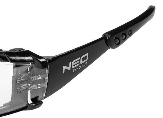 Окуляри захисні NEO 97-520 - удароміцні, полікарбонатні лінзи, UV фільтр