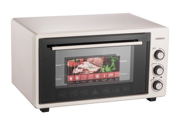 Електрична міні-піч ARDESTO MEO-S50FBG - 1600Вт/50 л./конвекція/таймер/подвійне скло/бежева (357127) MEO-S50FBG фото