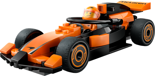 Конструктор LEGO City Пілот F1 з автомобілем для перегонів команди McLaren 86 деталей (60442)