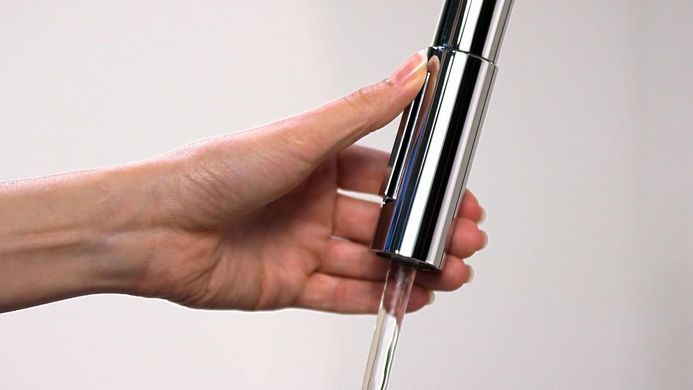 Смеситель для кухни Hansgrohe Focus, дл.излива - 235мм, вытяжной, 1 рычаг, KM240, хром