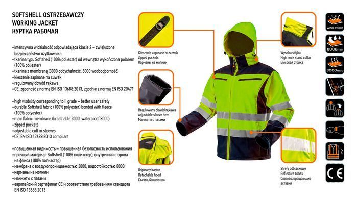 Робоча куртка Softshell Neo Tools 81-700 M