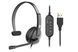 Гарнітура ПК моно On-ear 2E CH12 USB, omni-mic, 2м, чорний (337807) 2E-CH12MU
