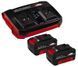 Einhell Набор аккумуляторов + зарядное устройство 18V 2x4.0Ah Twincharger Kit, PXC