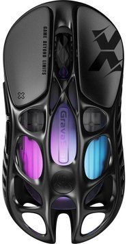 Мышь GravaStar Mercury X, BT/WL/USB-A, RGB, чорний GSX_BLK фото