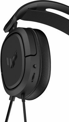 Гарнитура игровая ASUS TUF Gaming H1 7.1, mini-jack/dual 3.5мм, 1.2м/1.2м, чёрний 90YH03A2-B1UA00 фото