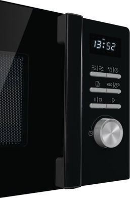 Мікрохвильова піч Gorenje, 20л, електр. керув., 800Вт, гриль, дисплей, 11 програм, чорний (391863) MO20A4BH фото