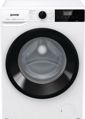 Gorenje Пральна машина фронтальна, 7кг, 1400, A+++, 47см, дисплей, пара, інвертор, білий (375103) WNHEI74SAS фото