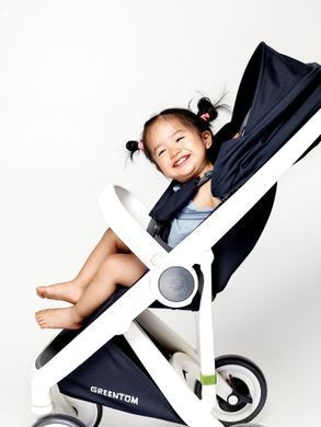 Прогулочная коляска Greentom Classic Blue-White 8718858972319 фото
