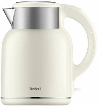 Tefal Електрочайник Thermo Protect XL, 1.9л, пластик, нержавіюча сталь, бежевий (385525) KO190AE0 фото
