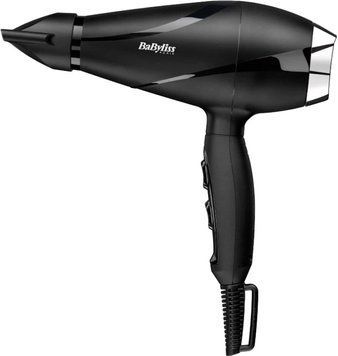 BaByliss Фен, 2200Вт, 2 режими, дифузор, іоніз-я, хол. обдув, чорний (374779) 6713DE фото