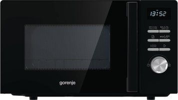 Мікрохвильова піч Gorenje, 20л, електр. керув., 800Вт, гриль, дисплей, 11 програм, чорний (391863) MO20A4BH фото