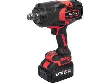 Гайковерт ударный аккумуляторный YATO: 18 В Li-Ion 6 АГод, квадрат 3/4", КМ-2400 Нм YT-828073 фото