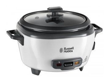 Рисоварка Russell Hobbs Medium, 300Вт, чаша-1.4л, электронное управл., съемная крышка, серо-черный 27030-56 фото