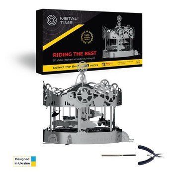 Коллекционная модель-конструктор Metal Time Riding the Best Карусель механическая (MT042) dt_94817 фото
