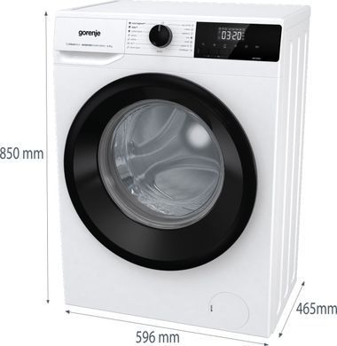 Gorenje Пральна машина фронтальна, 7кг, 1400, A+++, 47см, дисплей, пара, інвертор, білий (375103) WNHEI74SAS фото