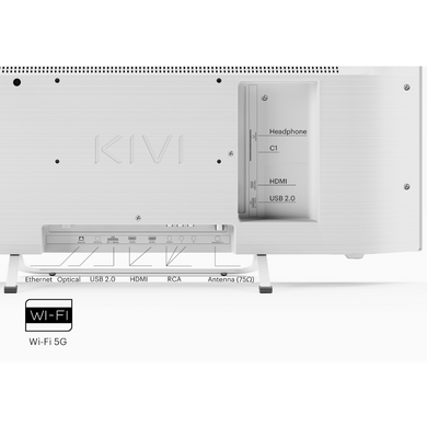 ТВ 32 ", FHD, Smart TV, White Kivi 32F760QW 3722915 фото