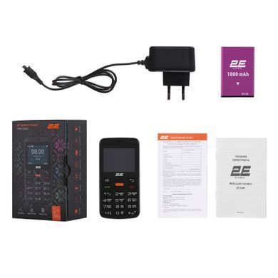 2E Мобильный телефон T180 MAX 2.3" 2SIM, 1000мА&bull;ч, черный 688130251051 фото