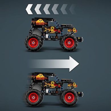 Конструктор LEGO Technic Monster Jam&trade; Grave Digger&trade; Вогонь і лід 263 Деталі (42219)