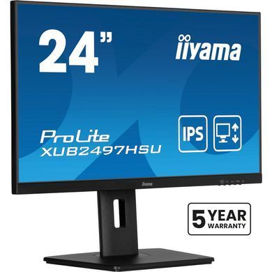 23.8" 16:9 IPS РК монітор, 1920х1080, 1 мс (MPRT), 100 Гц, Adaptive Sync, 1xHDMI 1.4/1xDP 1.2/2xUSB IIYAMA XUB2497HSU-B2 3728843 фото