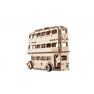 Дерев'яний механічний 3D конструктор Ugears Лицарський автобус (70172) dt_93638 фото
