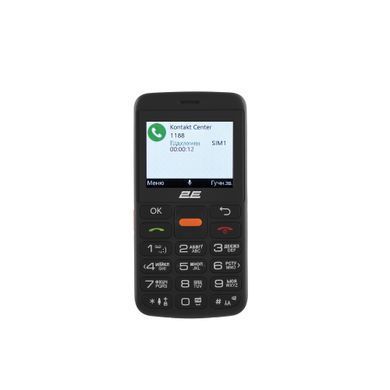 2E Мобильный телефон T180 MAX 2.3" 2SIM, 1000мА&bull;ч, черный 688130251051 фото