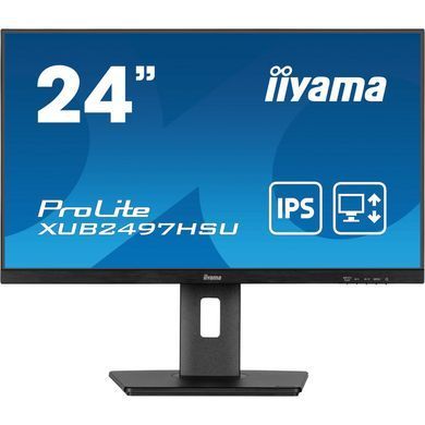 23.8" 16:9 IPS РК монітор, 1920х1080, 1 мс (MPRT), 100 Гц, Adaptive Sync, 1xHDMI 1.4/1xDP 1.2/2xUSB IIYAMA XUB2497HSU-B2 3728843 фото
