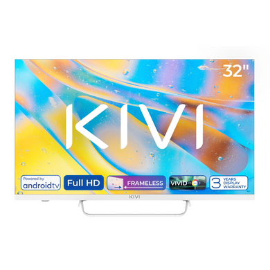 ТВ 32 ", FHD, Smart TV, White Kivi 32F760QW 3722915 фото