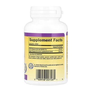 Убіхінол CoQ10 Natural Factors Ubiquinol CoQ10 100 mg 60 м&rsquo;яких капсул