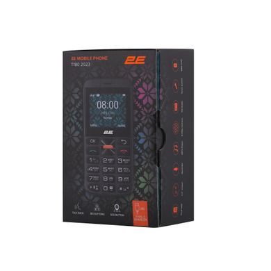 2E Мобильный телефон T180 MAX 2.3" 2SIM, 1000мА&bull;ч, черный 688130251051 фото