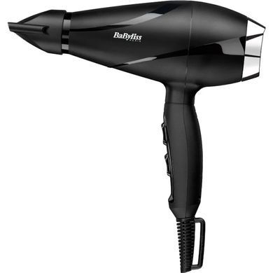 BaByliss Фен, 2200Вт, режимов-2, дифузор, иониз-я, хол. обдув, черный 6713DE фото