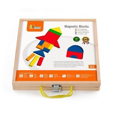 Набір магнітних блоків Viga Toys Форми і кольори (59687) dt_9538 фото