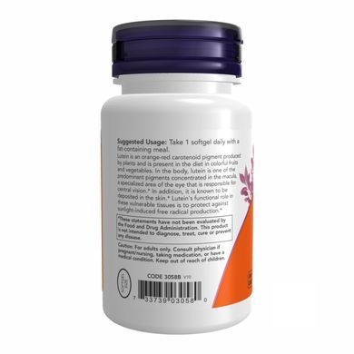 Lutein 10 mg - 60 softgel Now Foods