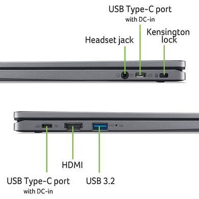 Acer Ноутбук Chromebook Plus CB514-4H 14" FHD IPS, Intel i3-N305, 8GB, F512GB, UMA, ChromeOS, серый NX.KUZEU.001 фото