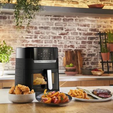 Tefal Мультипечь Easy Fry&Grill Vision Window, 1550Вт, чаша-4.2л, сенсорное управл., 10 программ, с окошком, пластик, черный (379259) EY506810 фото