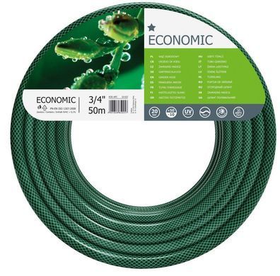 Шланг садовий Cellfast ECONOMIC 3/4" 50м 3 шари до 20бар -10&hellip;+50&deg;C (360733) 10-022 фото