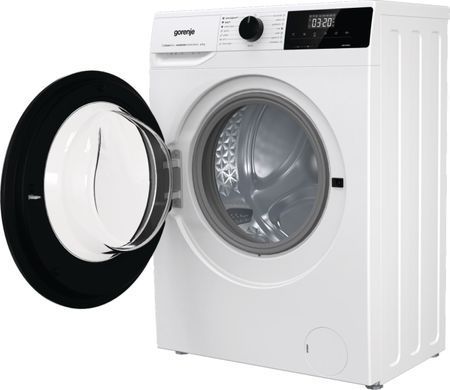 Gorenje Пральна машина фронтальна, 7кг, 1400, A+++, 47см, дисплей, пара, інвертор, білий (375103) WNHEI74SAS фото