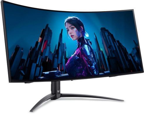 Acer Монітор 34" X34Xbmiiphuzx 2xHDMI, DP, USB-C, MM, OLED, 2560x1440, 240Hz, 1ms, CURVED (382730) UM.CXXEE.X01 фото