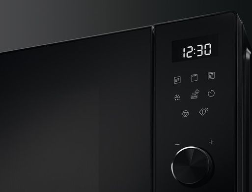 Мікрохвильова піч Electrolux 29л, електрон. керування, 900Вт, гриль, дисплей, інвертор, чорний (361852) EMZ729EMK фото