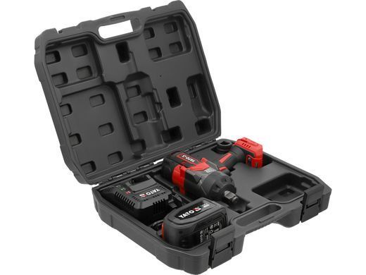 Гайковерт ударный аккумуляторный YATO: 18 В Li-Ion 6 АГод, квадрат 3/4", КМ-2400 Нм YT-828073 фото