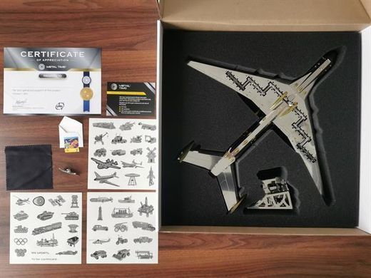 Коллекционная модель Metal Time Ukrainian Dream Exclusive Edition Ан-225 Мрия собранная двухцветная (MT001EE/READY) dt_95973 фото