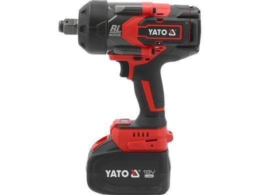 Гайковерт ударный аккумуляторный YATO: 18 В Li-Ion 6 АГод, квадрат 3/4", КМ-2400 Нм YT-828073 фото