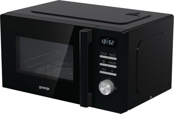 Мікрохвильова піч Gorenje, 20л, електр. керув., 800Вт, гриль, дисплей, 11 програм, чорний (391863) MO20A4BH фото