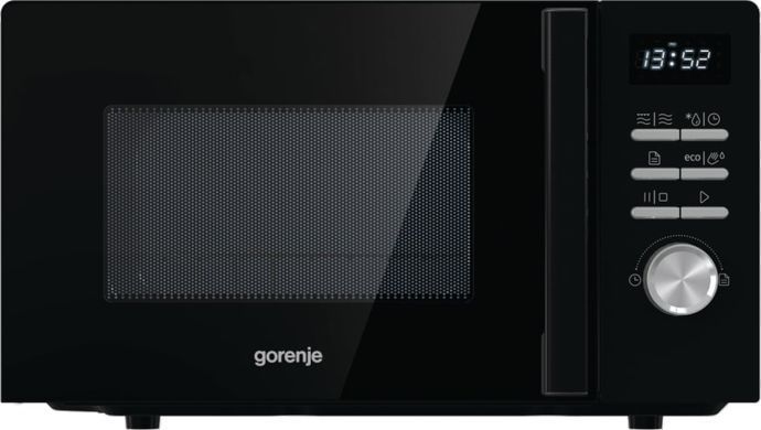 Мікрохвильова піч Gorenje, 20л, електр. керув., 800Вт, гриль, дисплей, 11 програм, чорний (391863) MO20A4BH фото