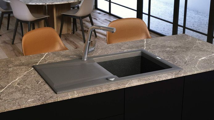 Смеситель для кухни Deante Silia, дл.излива - 233мм, вытяжной, 1 рычаг, хром