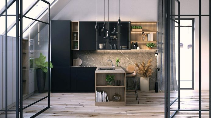 Смеситель для кухни Deante Silia, дл.излива - 233мм, вытяжной, 1 рычаг, хром