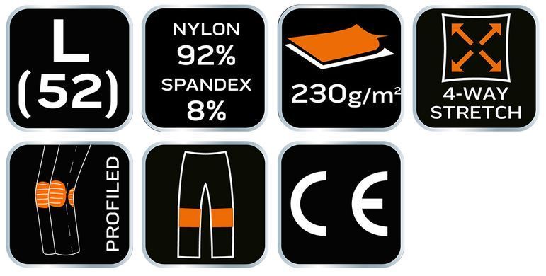 Робочі штани NEO TOOLS 81-291 OUTDOOR, гірчичні, 4-Way Stretch L