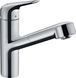 Смеситель для кухни Hansgrohe Focus M42, дл.излива - 225мм, вытяжной, 1 рычаг, KM150, хром