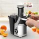 Tefal Соковитискач Nutri XXL відцентрований 1000Вт, чаша-0.8л, жмих-2.2л, жолоб на ціле яблуко, пластик/метал, чорний-нержавіюча сталь (379795) ZE660D10