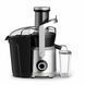 Tefal Соковитискач Nutri XXL відцентрований 1000Вт, чаша-0.8л, жмих-2.2л, жолоб на ціле яблуко, пластик/метал, чорний-нержавіюча сталь (379795) ZE660D10