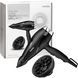 BaByliss Фен, 2200Вт, режимов-2, дифузор, иониз-я, хол. обдув, черный 6713DE